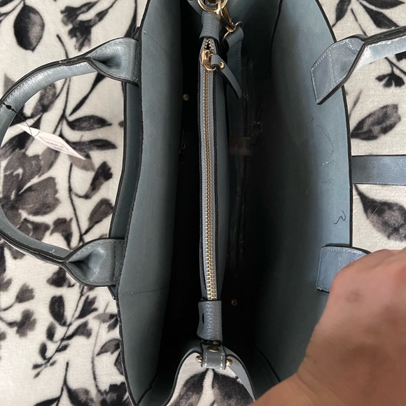 Mia K Collection blue tote with matching wallet - Picture 3 of 4